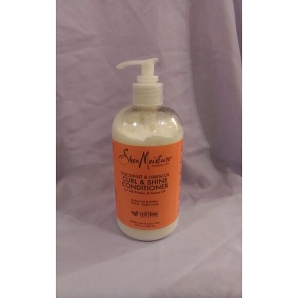 Shea Moisture Coconut & Hibiscus Curl & Shine Conditioner Silk Protein Neem Oil - Picture 1 of 3
